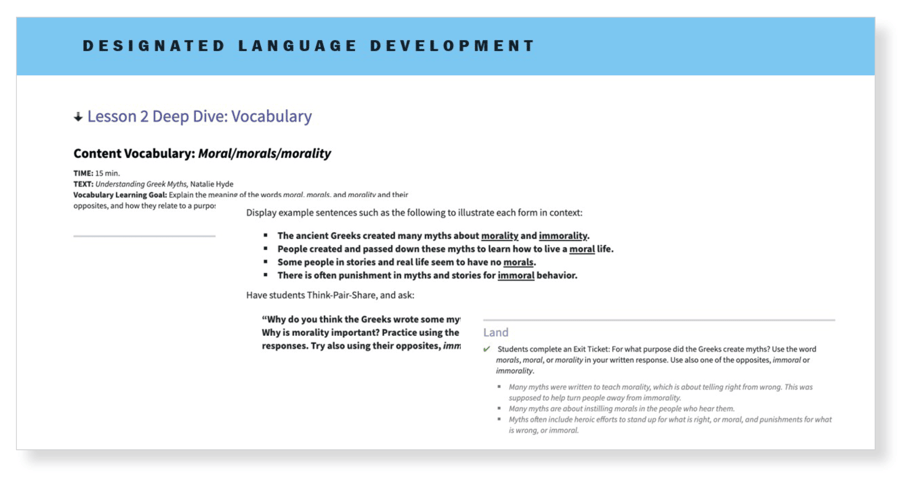 Designated Language Development
